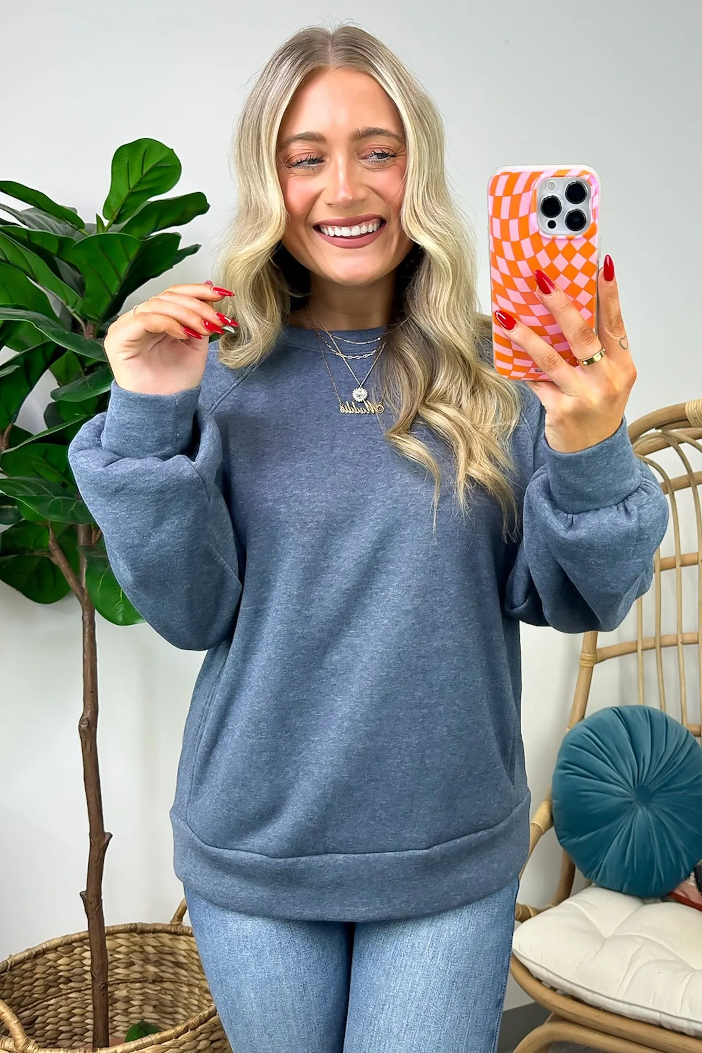 Maryana Long Sleeve Relaxed Sweatshirt - FINAL SALE