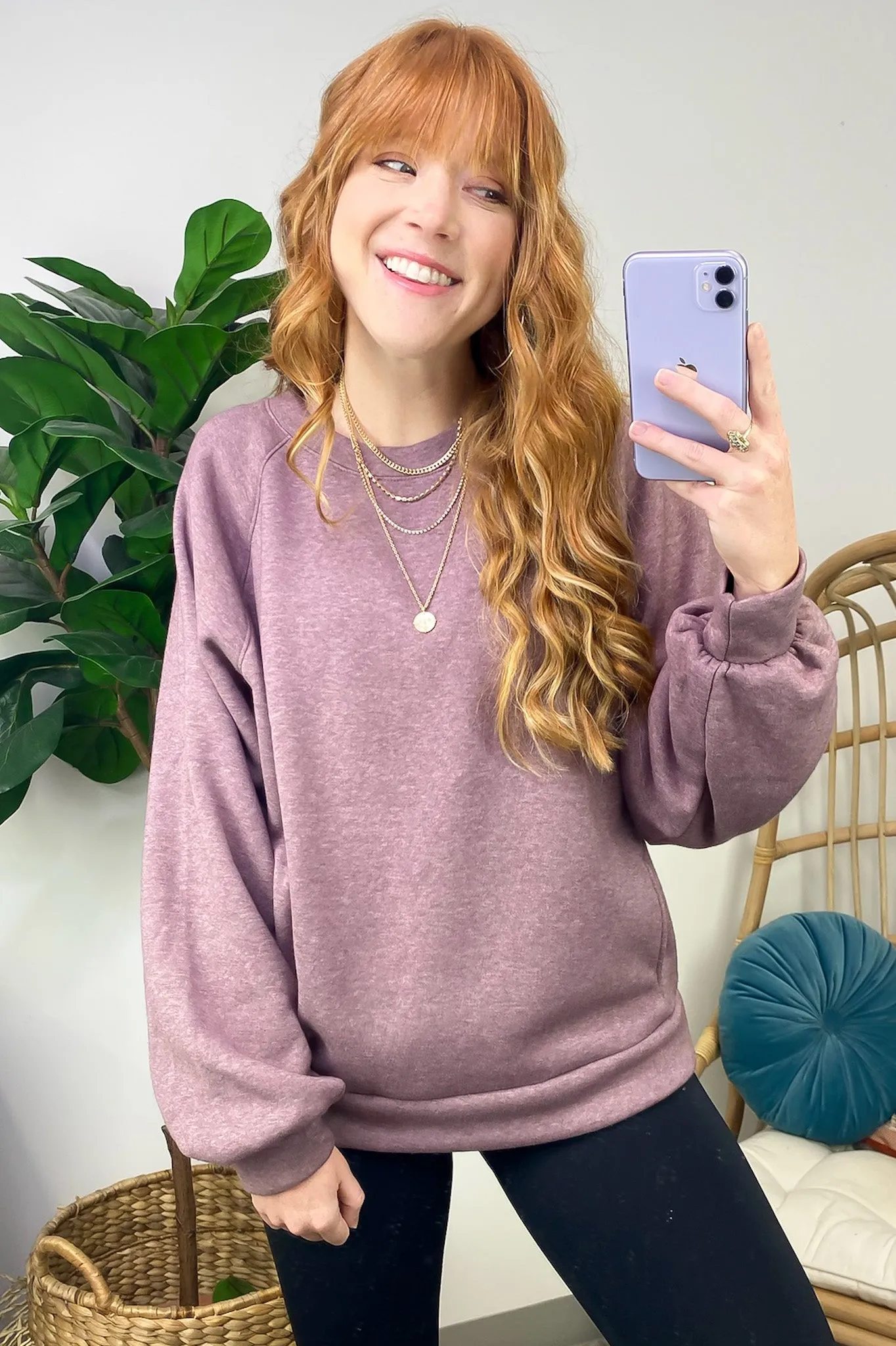 Maryana Long Sleeve Relaxed Sweatshirt - FINAL SALE