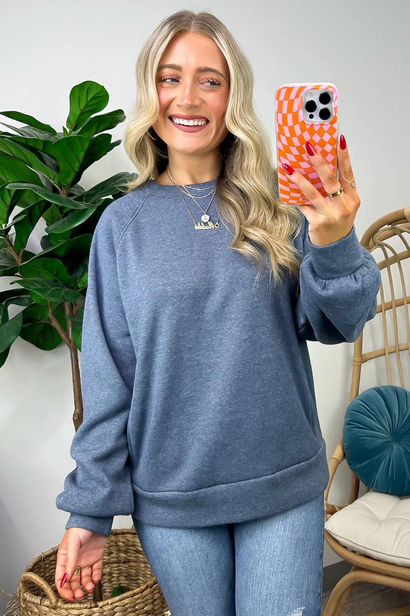 Maryana Long Sleeve Relaxed Sweatshirt - FINAL SALE