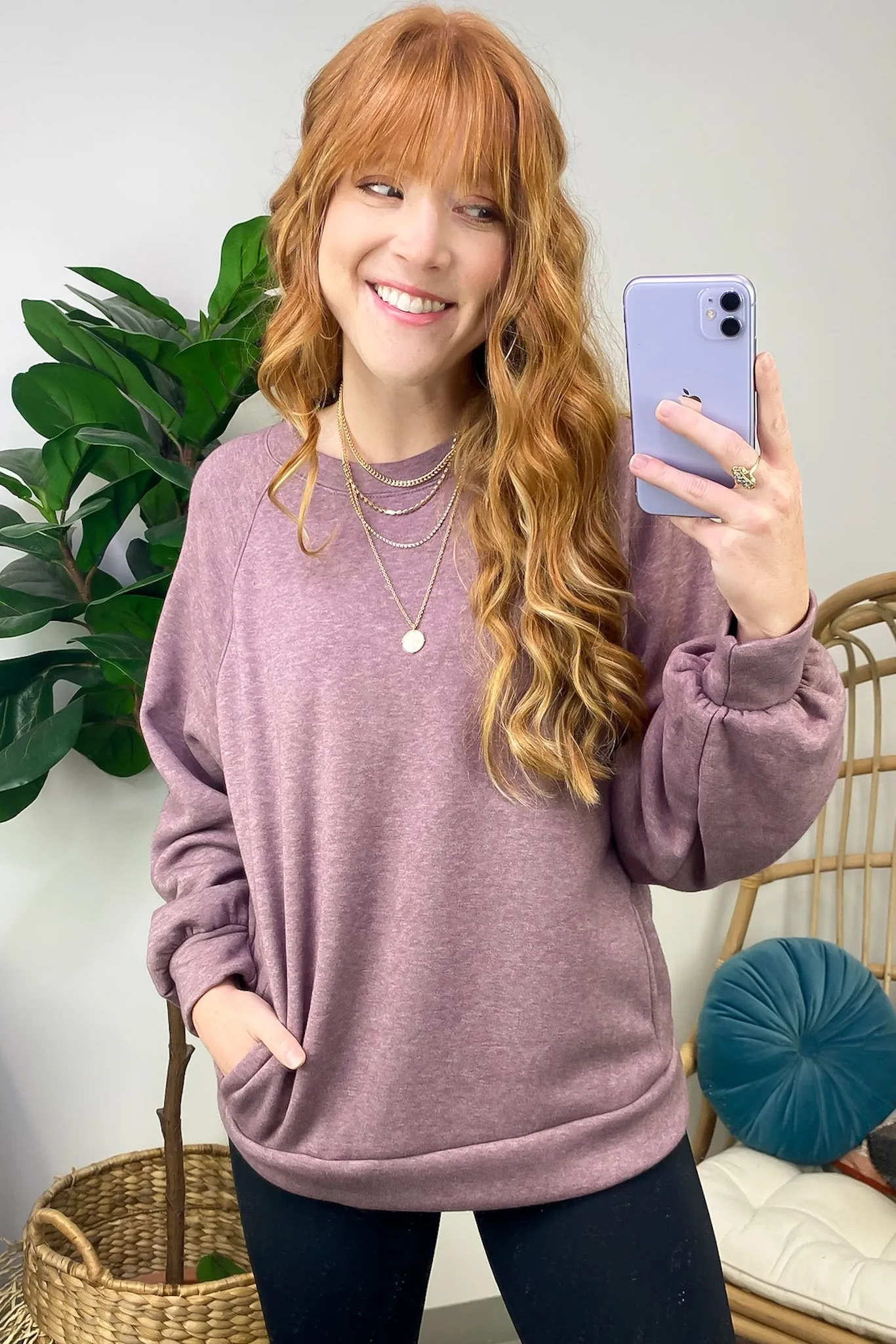 Maryana Long Sleeve Relaxed Sweatshirt - FINAL SALE