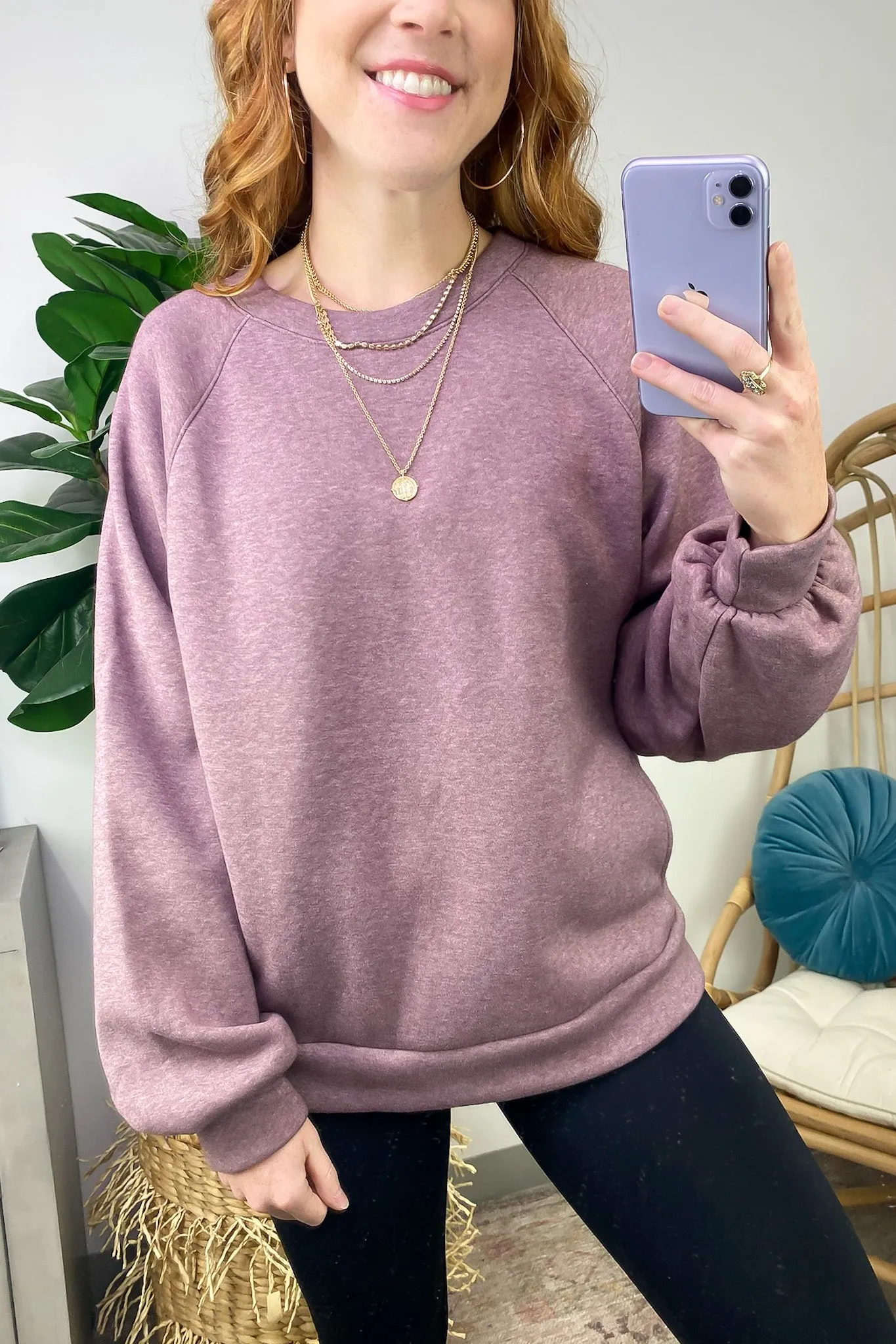 Maryana Long Sleeve Relaxed Sweatshirt - FINAL SALE