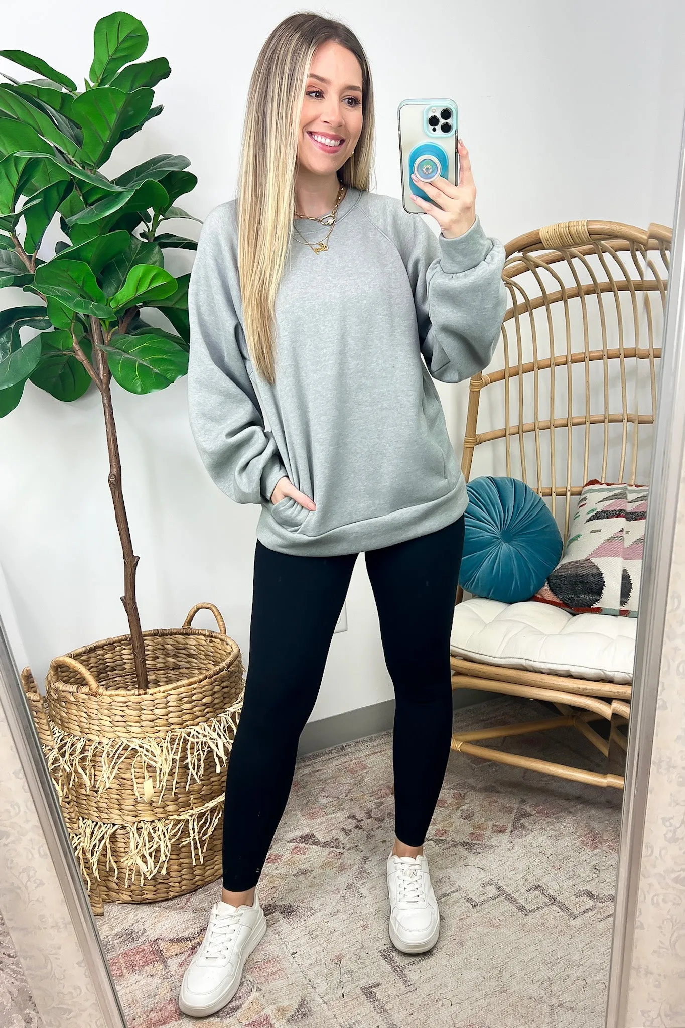 Maryana Long Sleeve Relaxed Sweatshirt - FINAL SALE