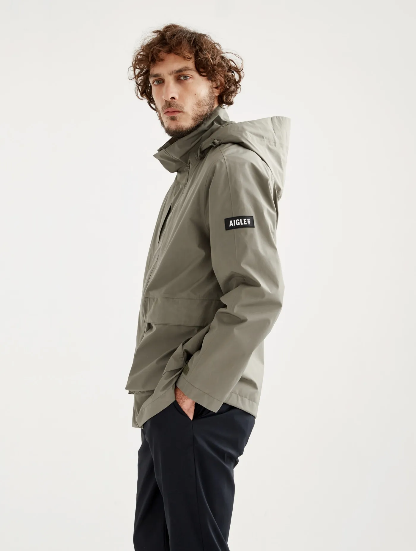 Mens Gore-Tex® short parka detach hood