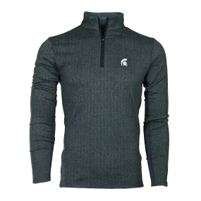 Michigan State Spartan Herringbone Tate Quarter-Zip