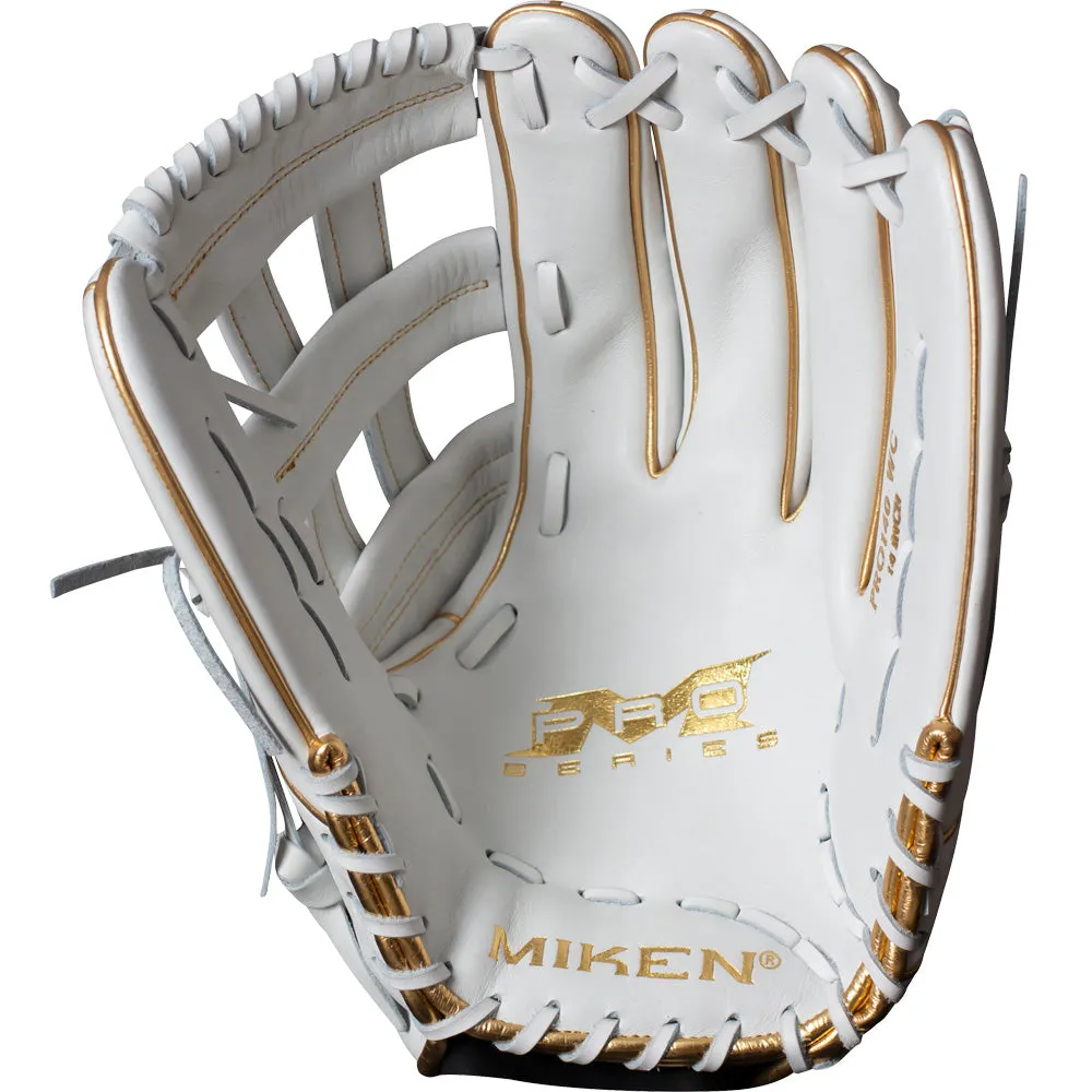 Miken Gold Limited Edition 13.5 Slowpitch Glove: PRO135-WG