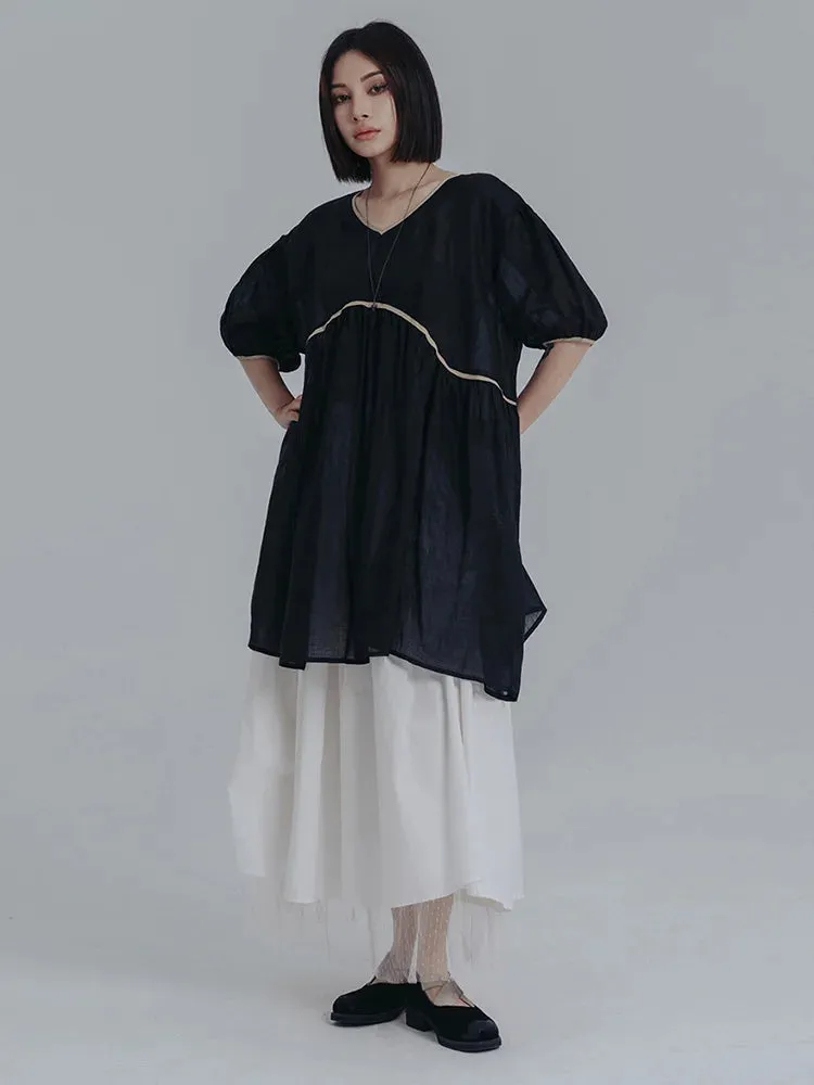 Misato Puff Sleeve Dress