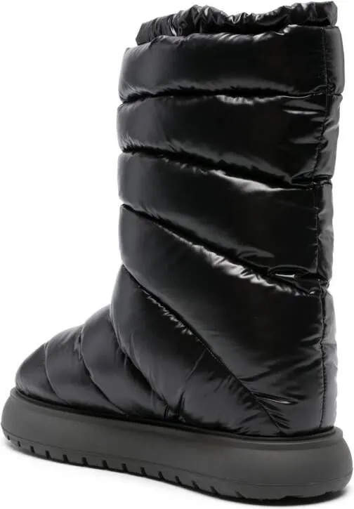 Moncler Gaia logo-patch snow boots Black