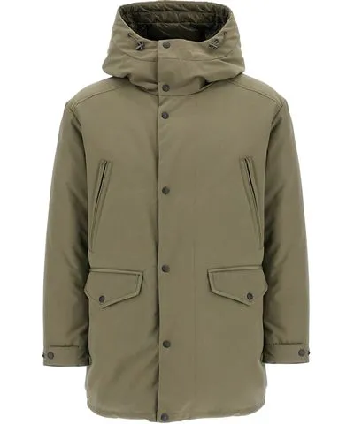 Moncler reversible long down jacket pref