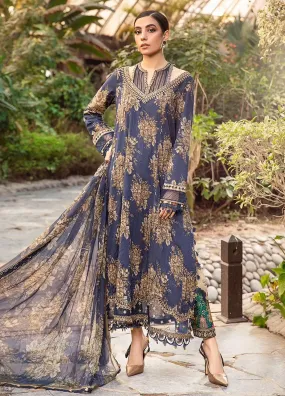 M.Prints By Maria B Embroidered Lawn Unstitched 3 Piece Suit - MB24MPL 10B