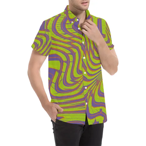 Mystery Machine Psychedelia Short Sleeve Button Up Shirt