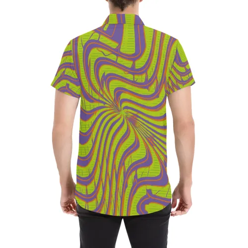 Mystery Machine Psychedelia Short Sleeve Button Up Shirt