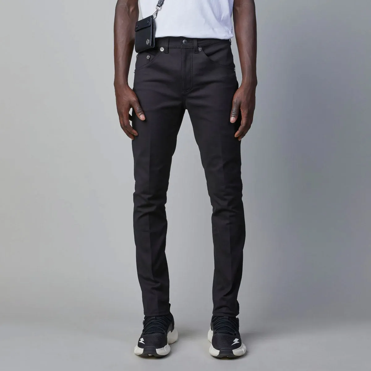 Neil Barrett - Soft Stretch Cotton Super Skinny Jeans in Black