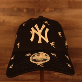 New York Yankees Spring Training 2022 Women's All Over Palm Tree Navy 9Twenty Dad Hat