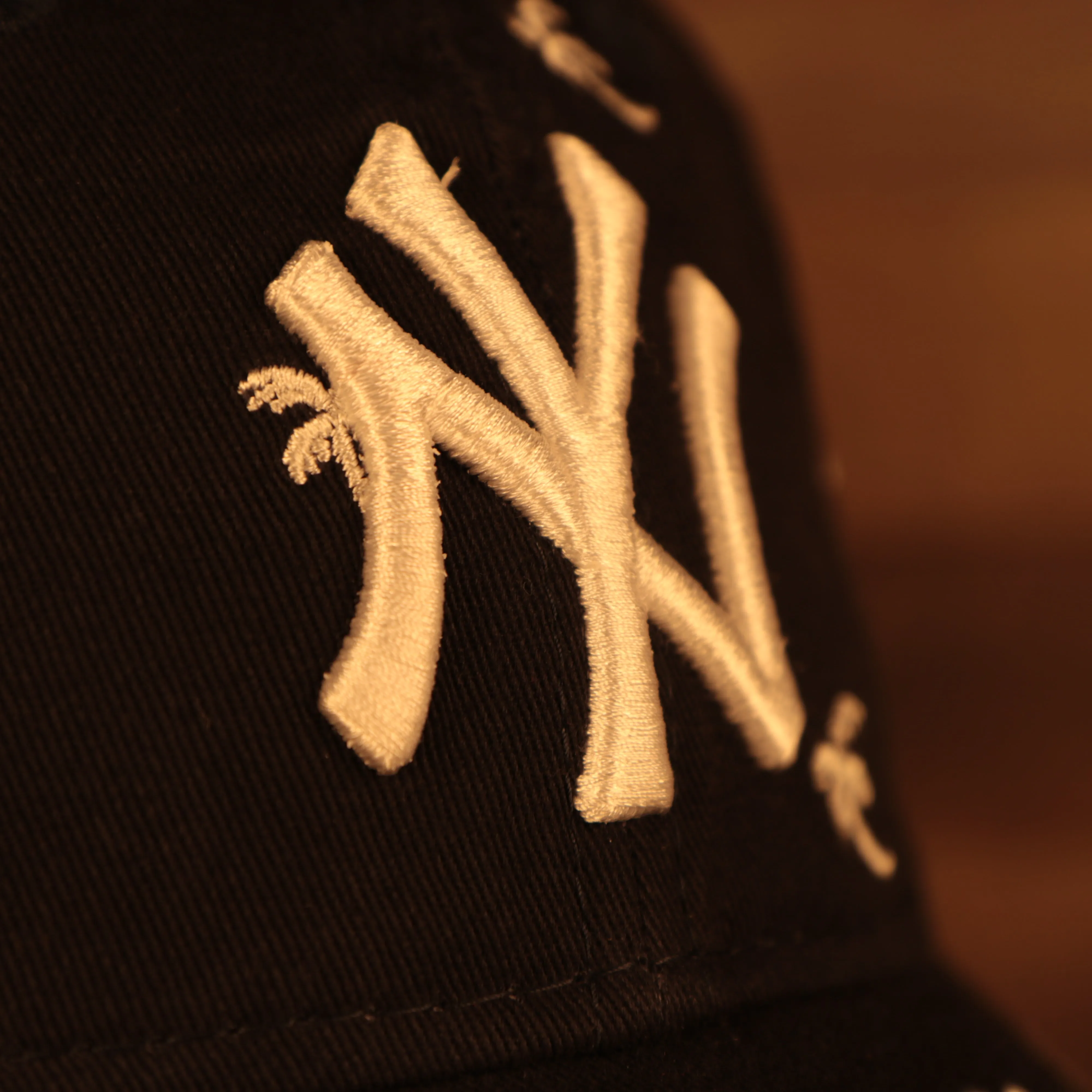 New York Yankees Spring Training 2022 Women's All Over Palm Tree Navy 9Twenty Dad Hat