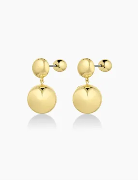 Newport Drop Earrings, Gold Plated