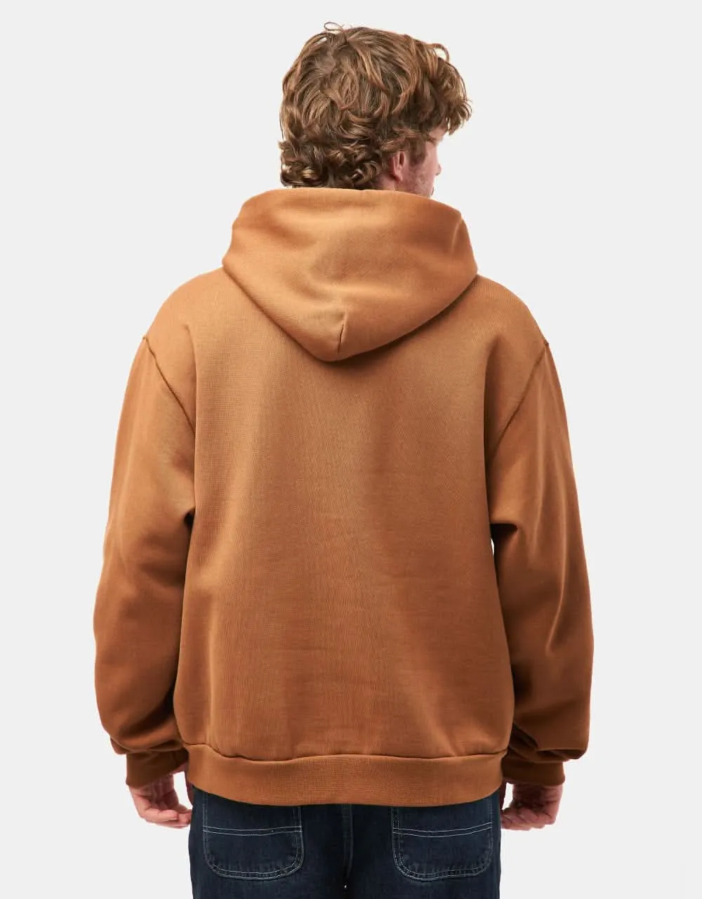 Nike SB N Swoosh Pullover Hoodie - Light British Tan/White