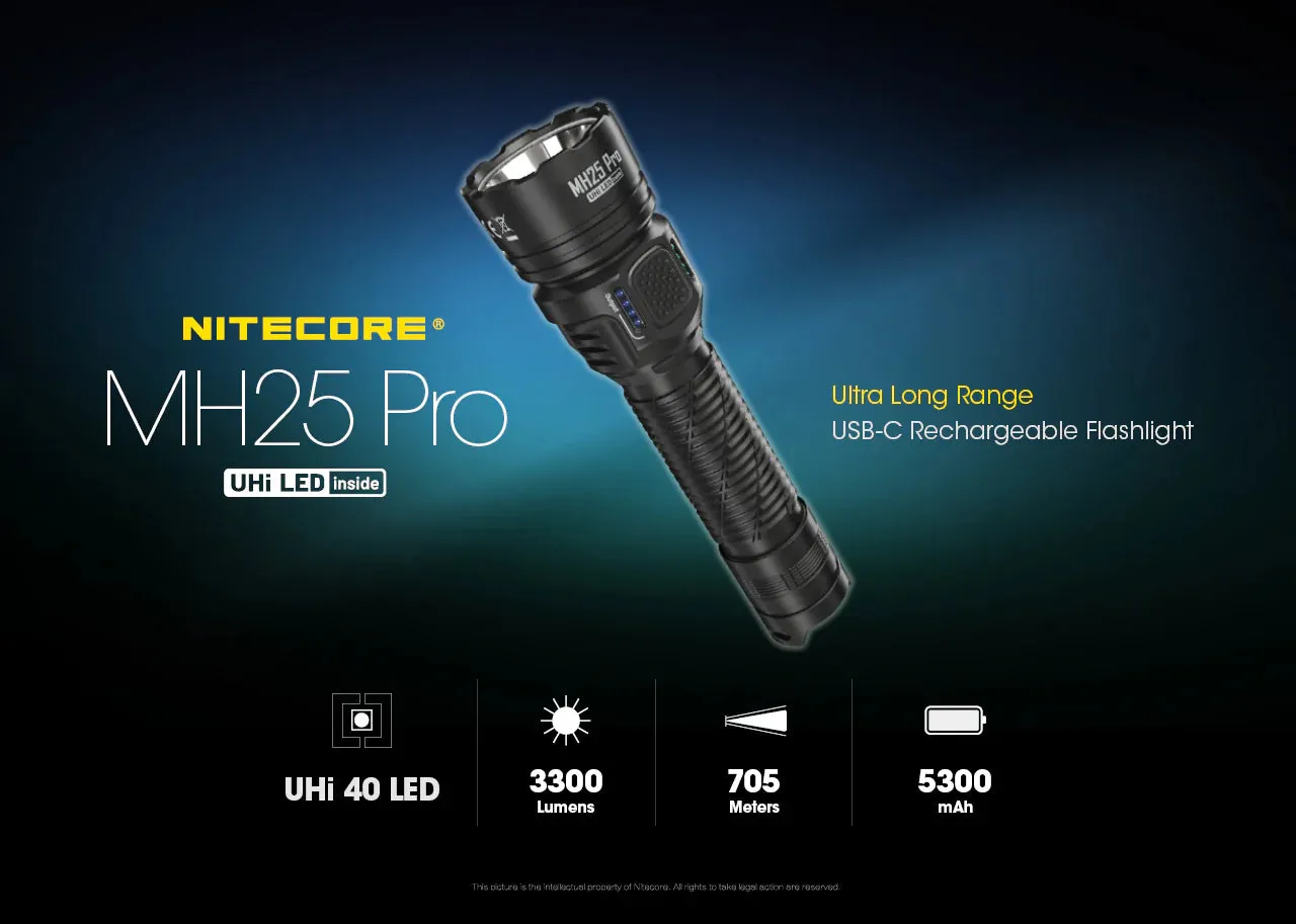 Nitecore MH25 PRO - 3300 lumens