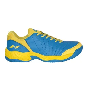 Nivia Rapid-2018 Badminton Shoe (Yellow/A.Blue)