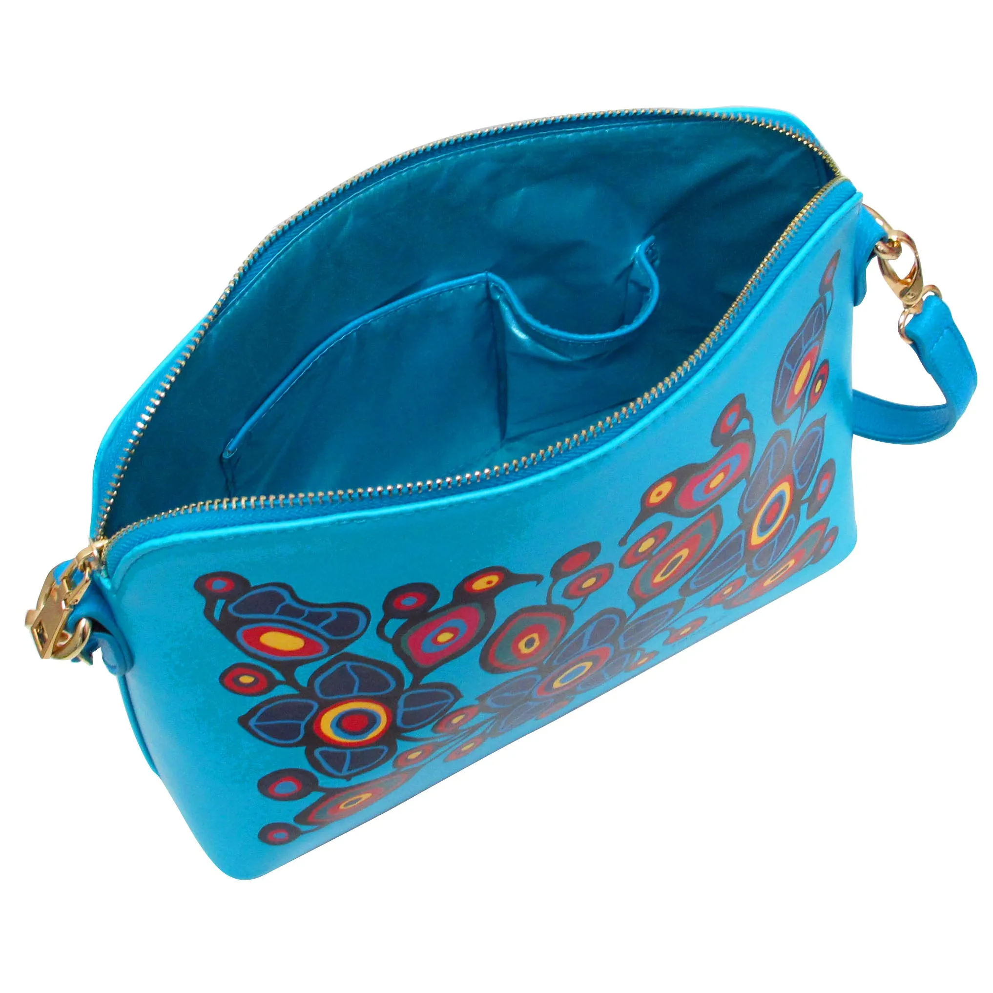 Norval Morrisseau Flowers and Birds Art Bag