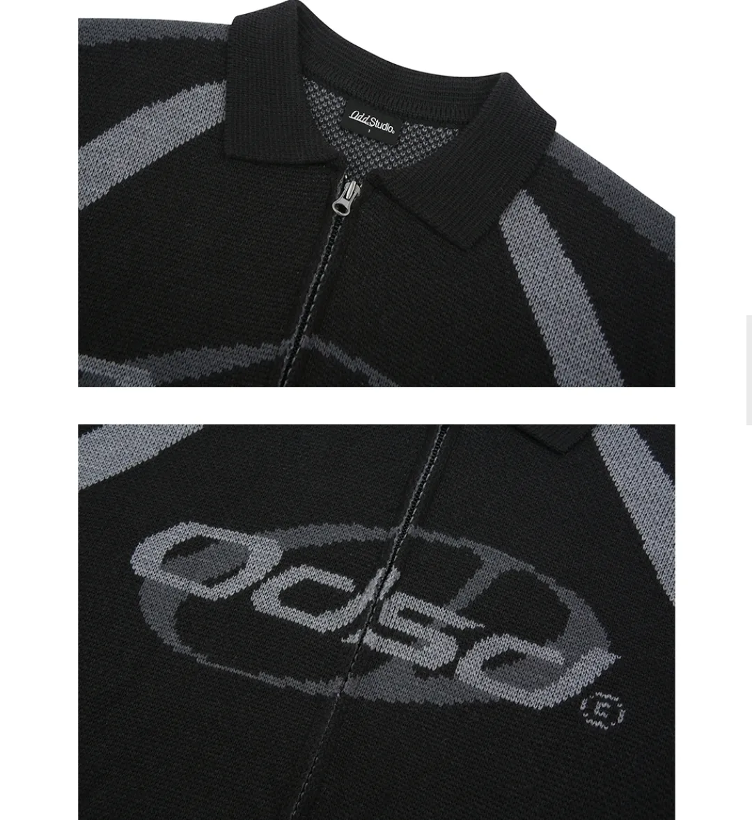 Odd Studio  |Unisex Street Style Long Sleeves Logo Sweatshirts