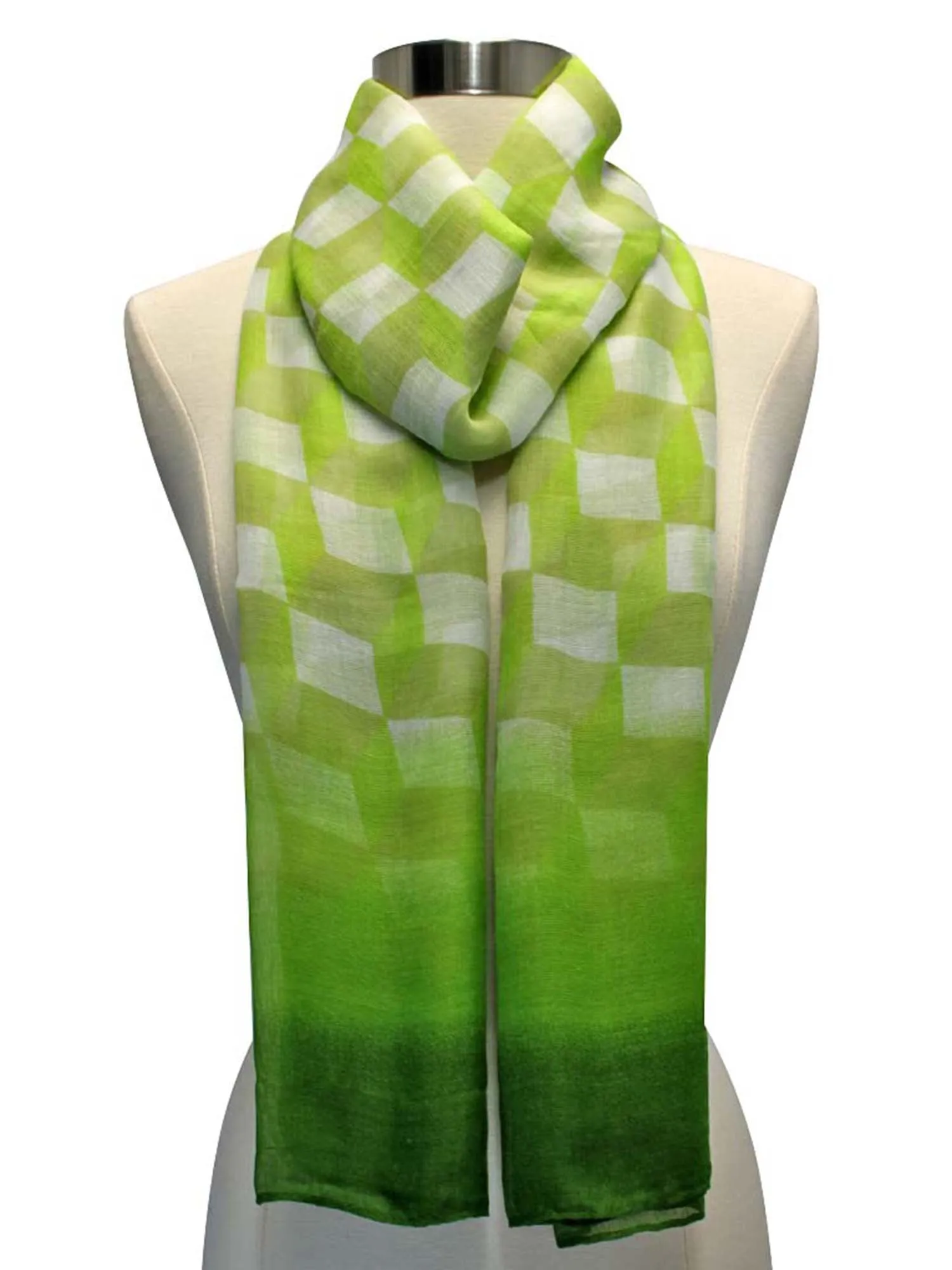 Ombre Diamond Print Scarf Wrap