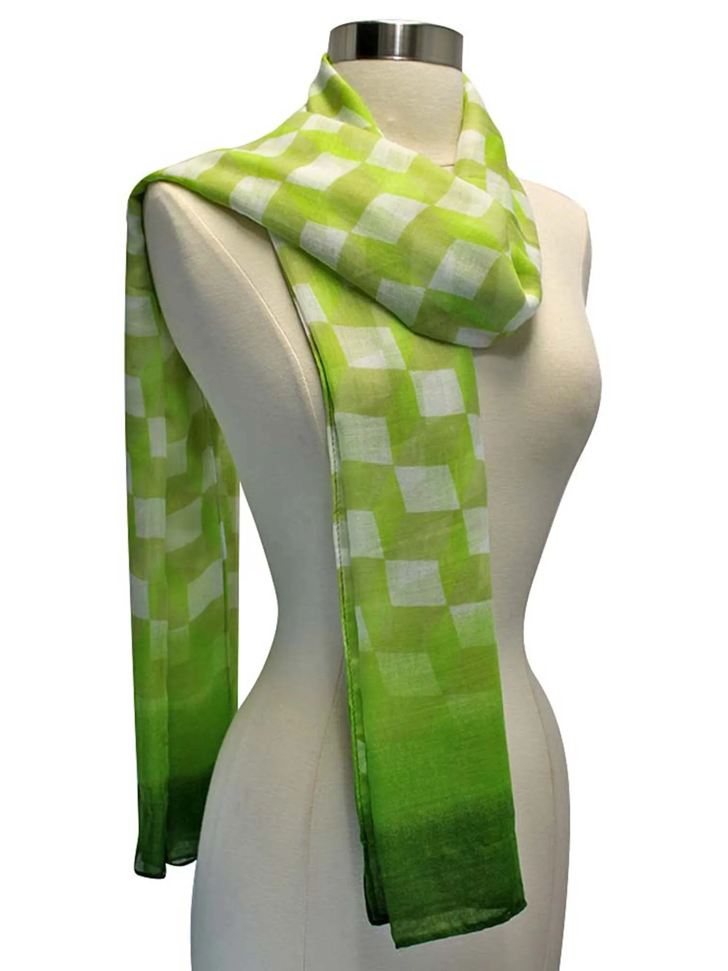 Ombre Diamond Print Scarf Wrap