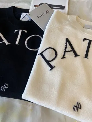 PATOU  |Long Sleeves Logo V-neck & Crew neck