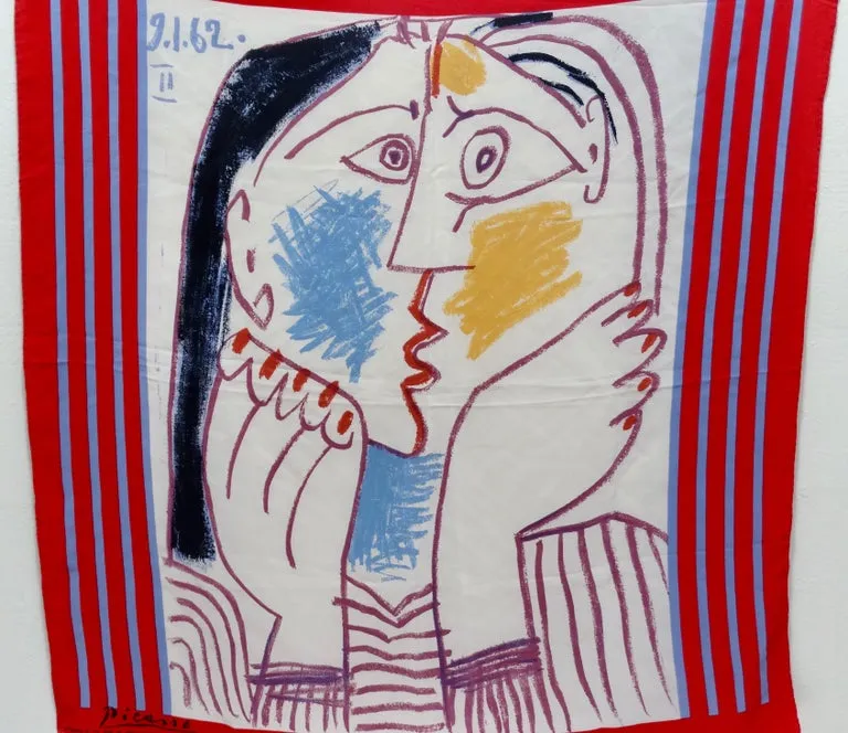 Picasso Marigold Enterprises 1980s Scarf