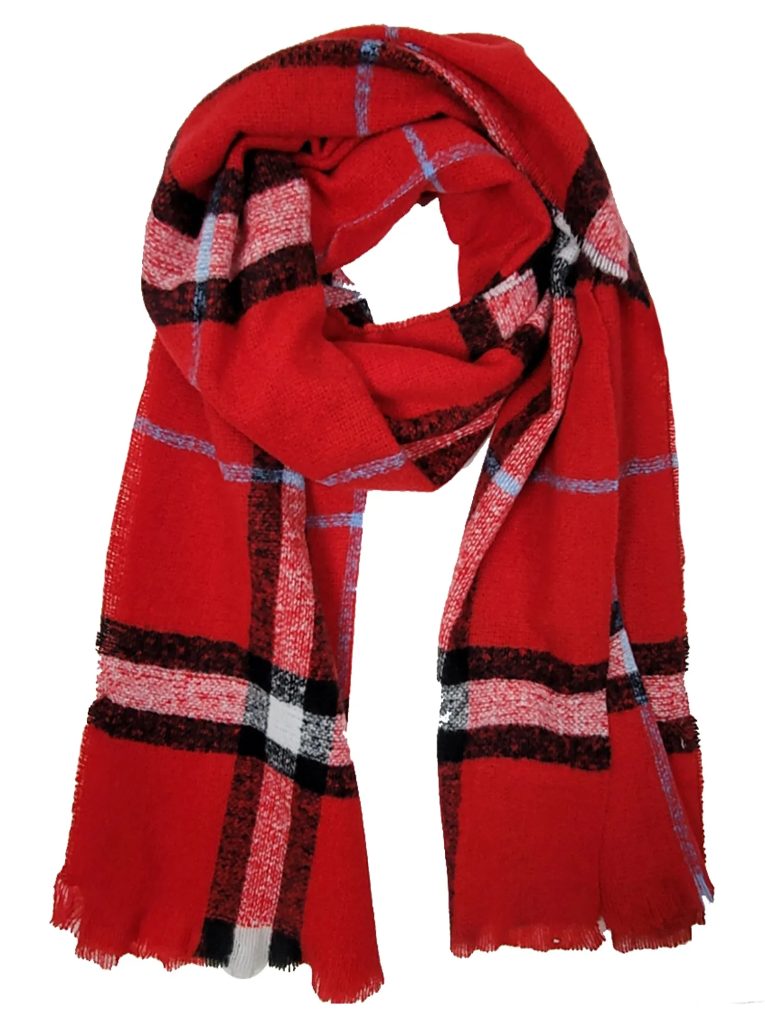 Plaid Oblong Super Soft Winter Scarf