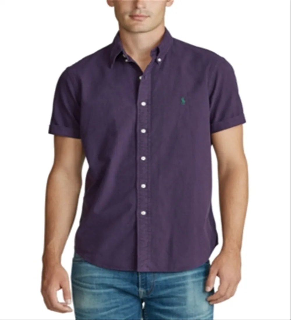 Polo Ralph Lauren Men's Oxford Shirt Purple Size Small