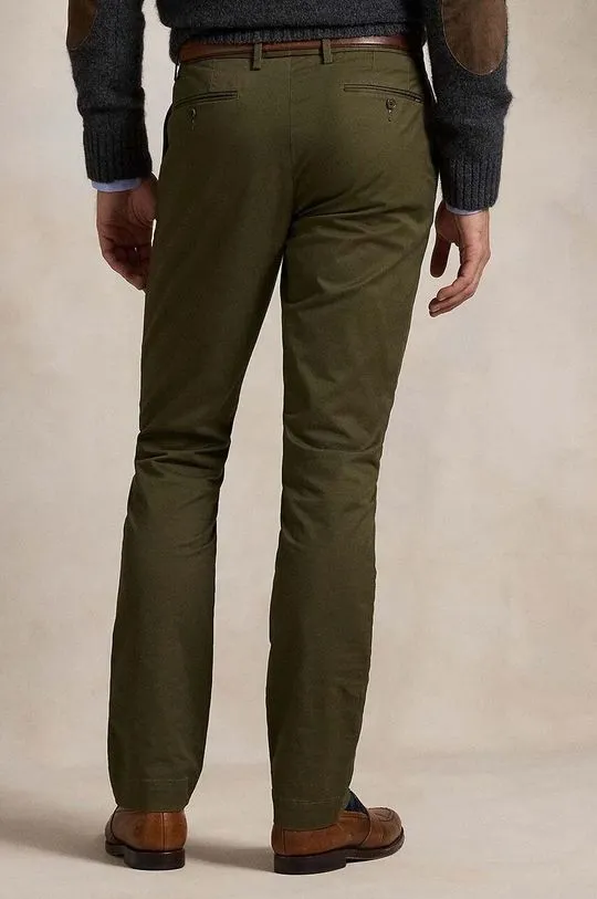 Polo Ralph Lauren trousers Slim Fit HDN Pant men's green color 710856719