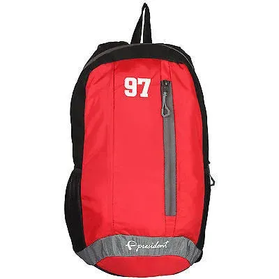 Quest Red Backpack / School Bag by President Bags