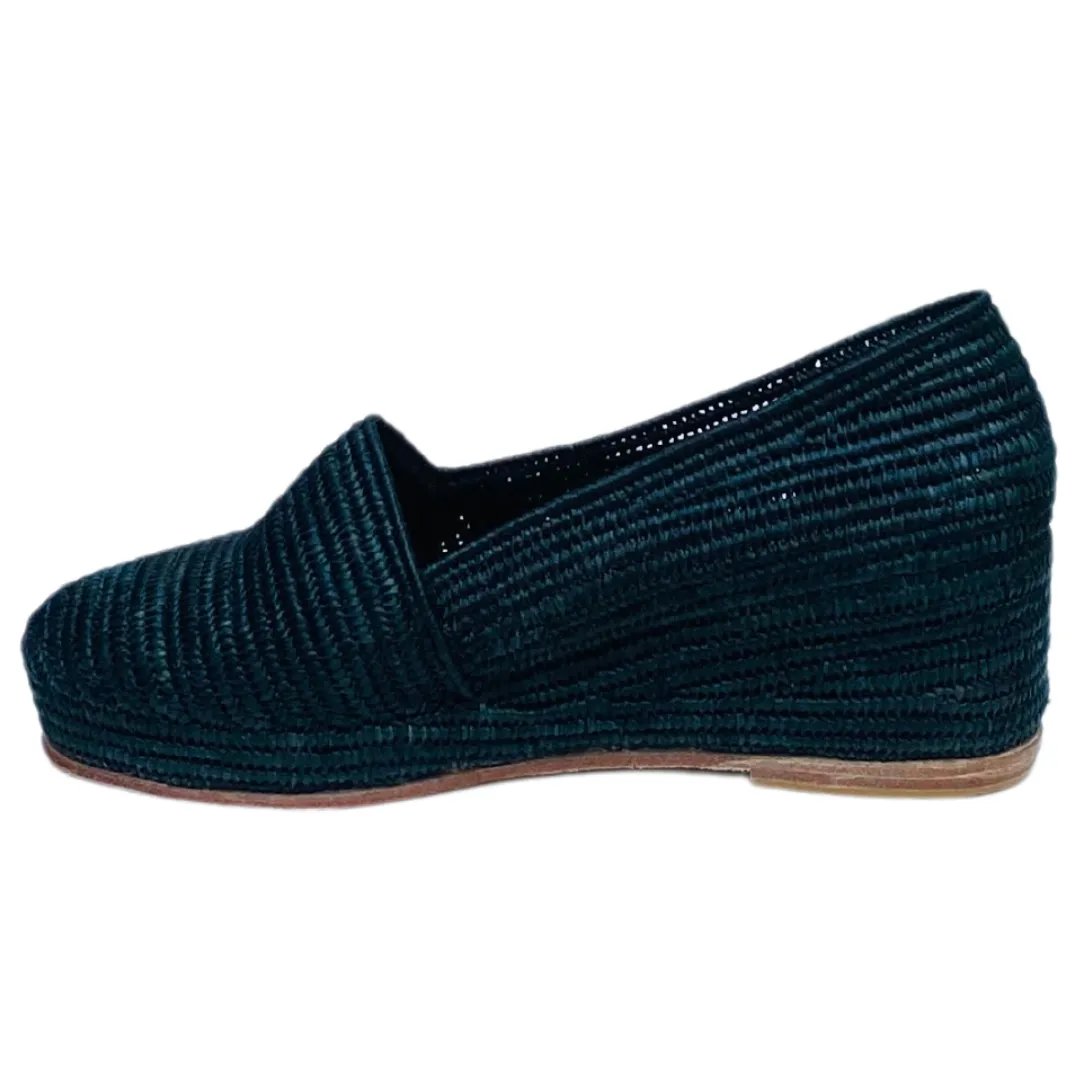 Raffia Espadrille (Black)