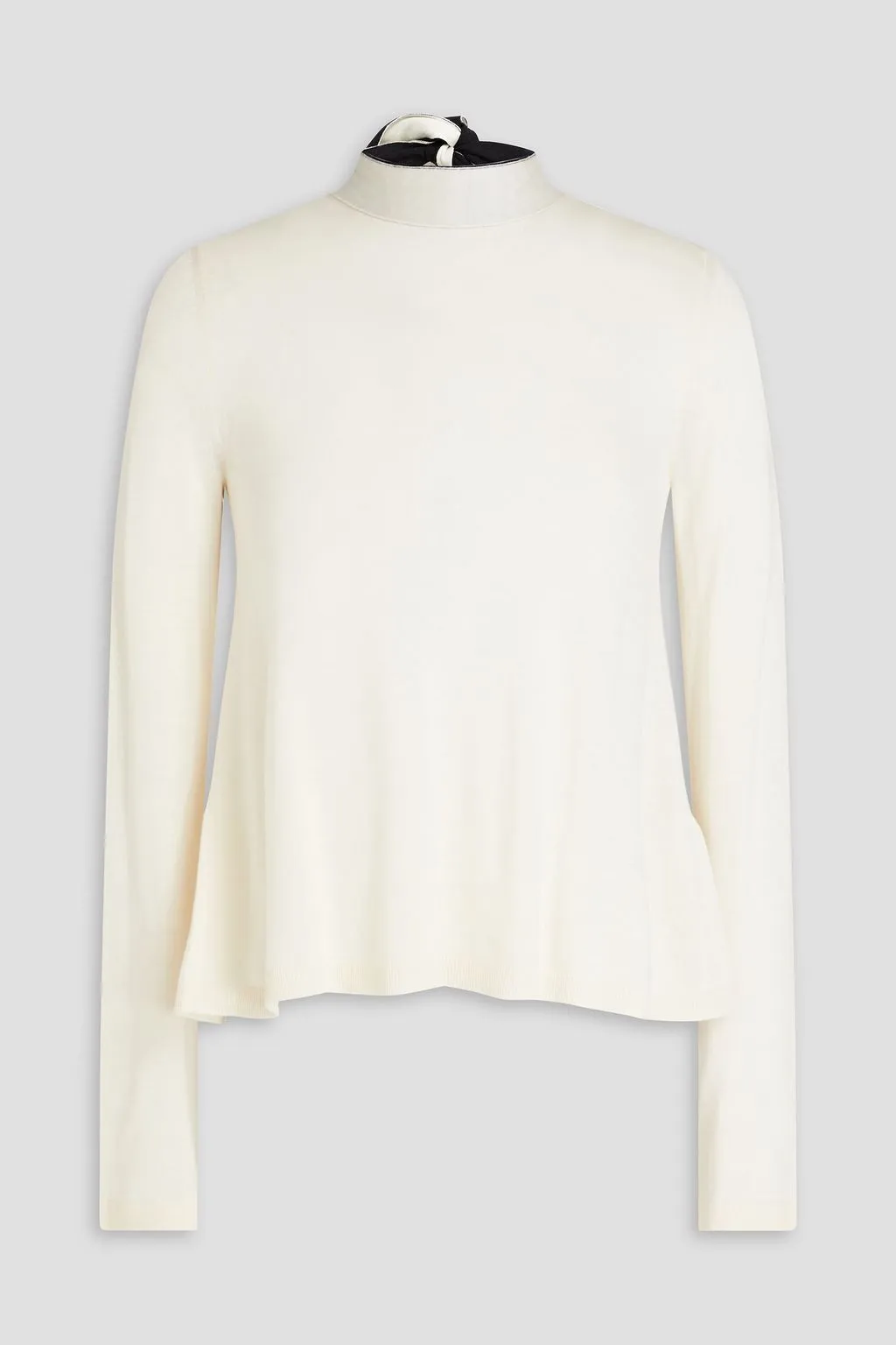 RED VALENTINO  |Long Sleeves Elegant Style V-neck & Crew neck