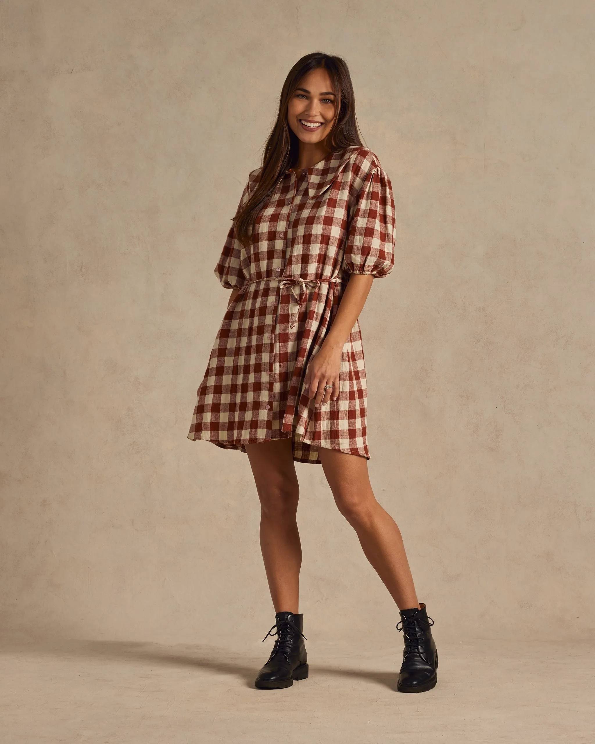 Rylee & Cru - Women's Ruby Plaid Olive Dress