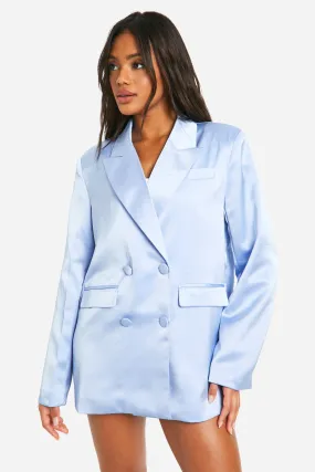 Satin Longline Blazer