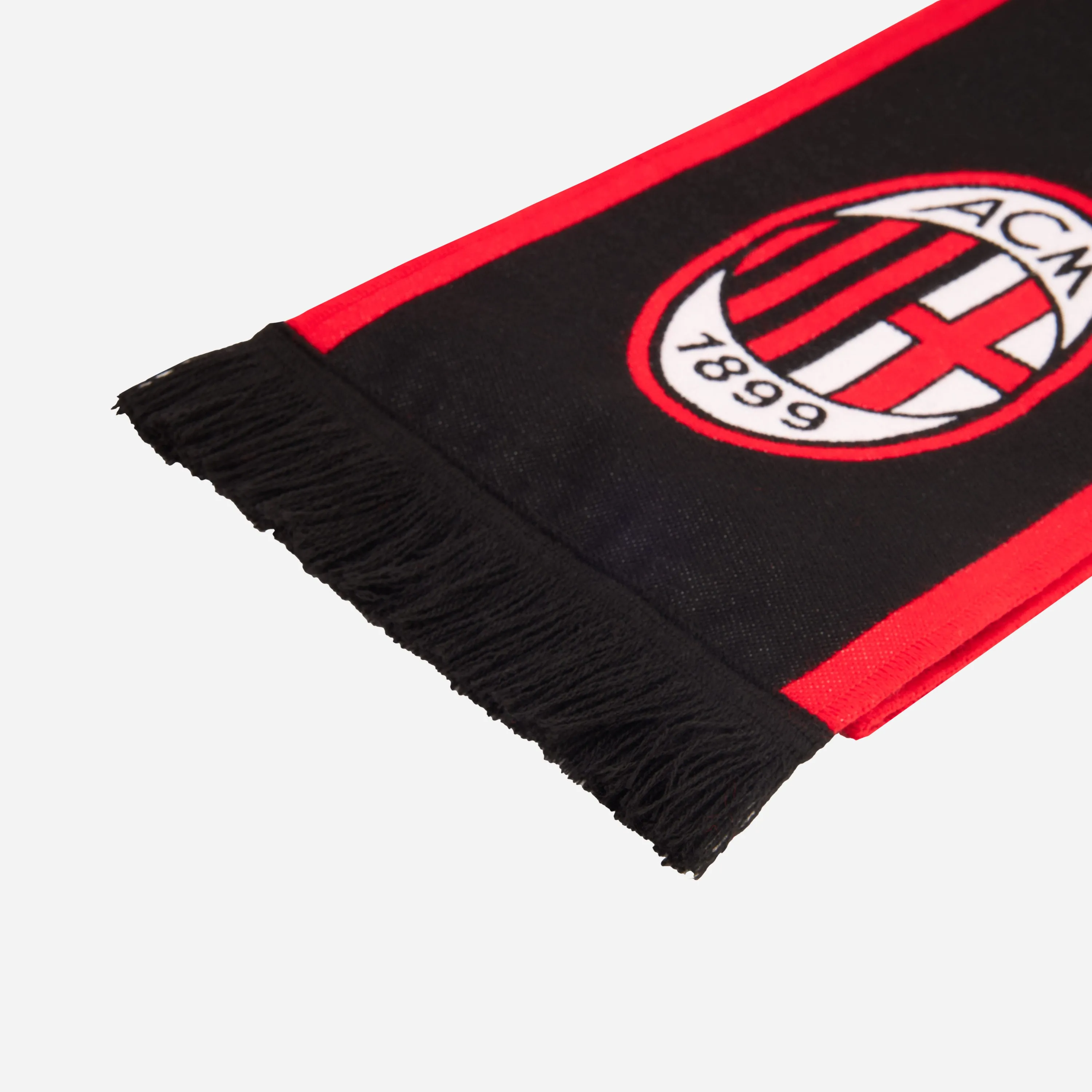 SCIARPA MILAN CON LOGO E SCRITTA