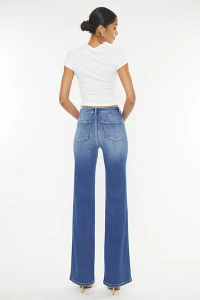 Selena High Waist Gradient Flare Jeans