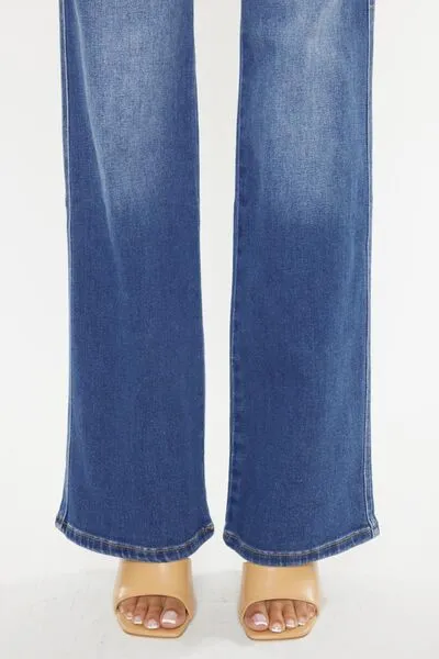 Selena High Waist Gradient Flare Jeans