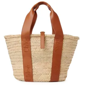 Sense Raffia Tote, Caramel