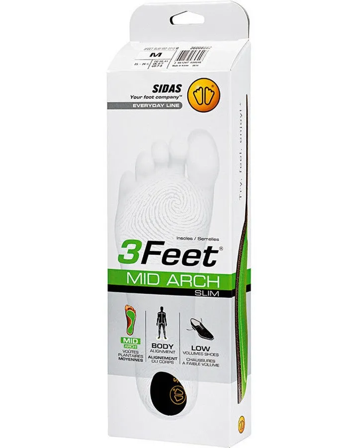 Sidas 3Feet Slim Mid Footbeds