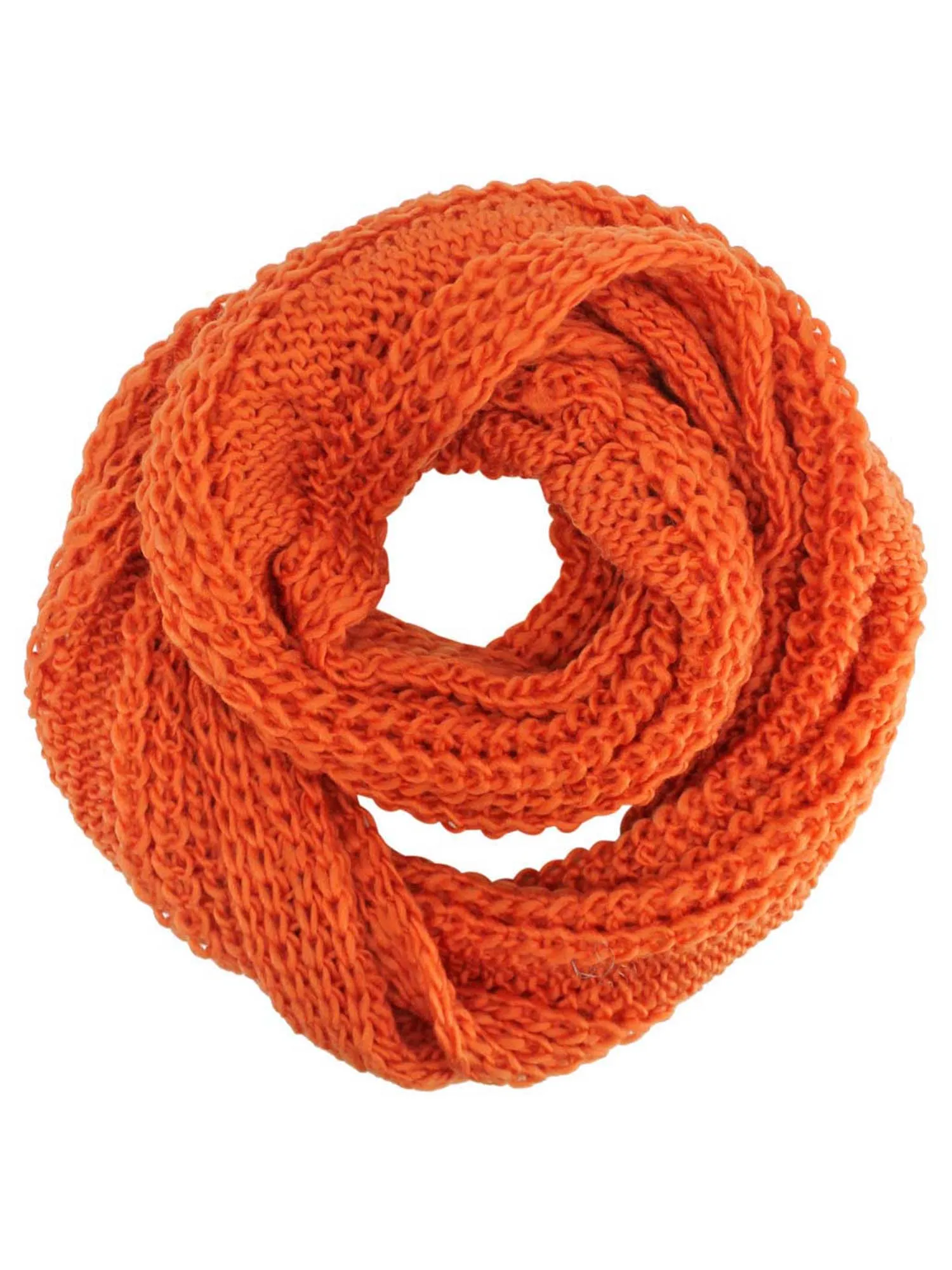 Simple Chunky Knit Unisex Winter Infinity Scarf