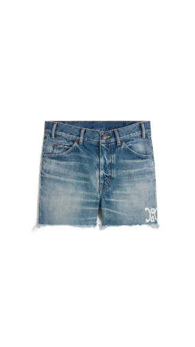 Skate Shorts in Denim - Electric Sky