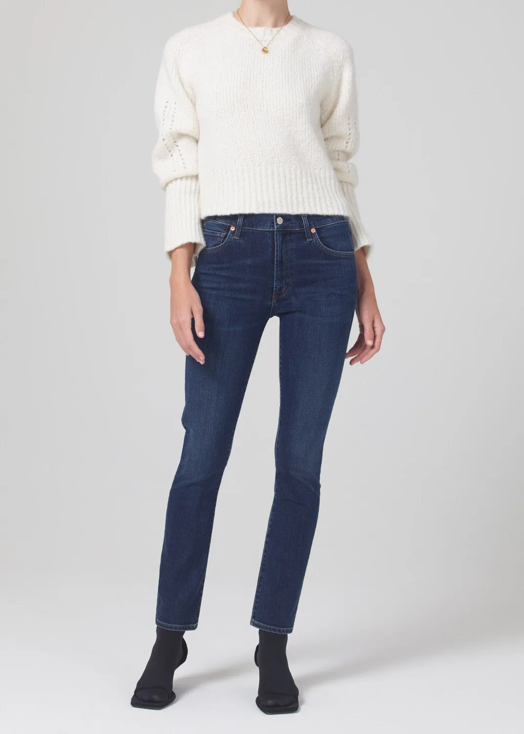 SKYLA MID RISE SLIM IN EVERMORE