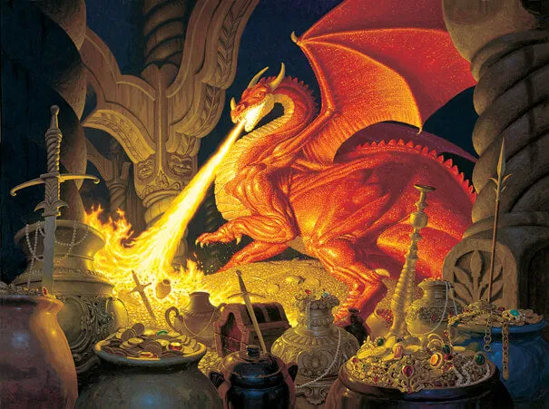 Smaug Dragon Jigsaw Puzzle (1000 Pieces)