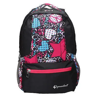 Sprint Black Backpack / School Bag by President Bags