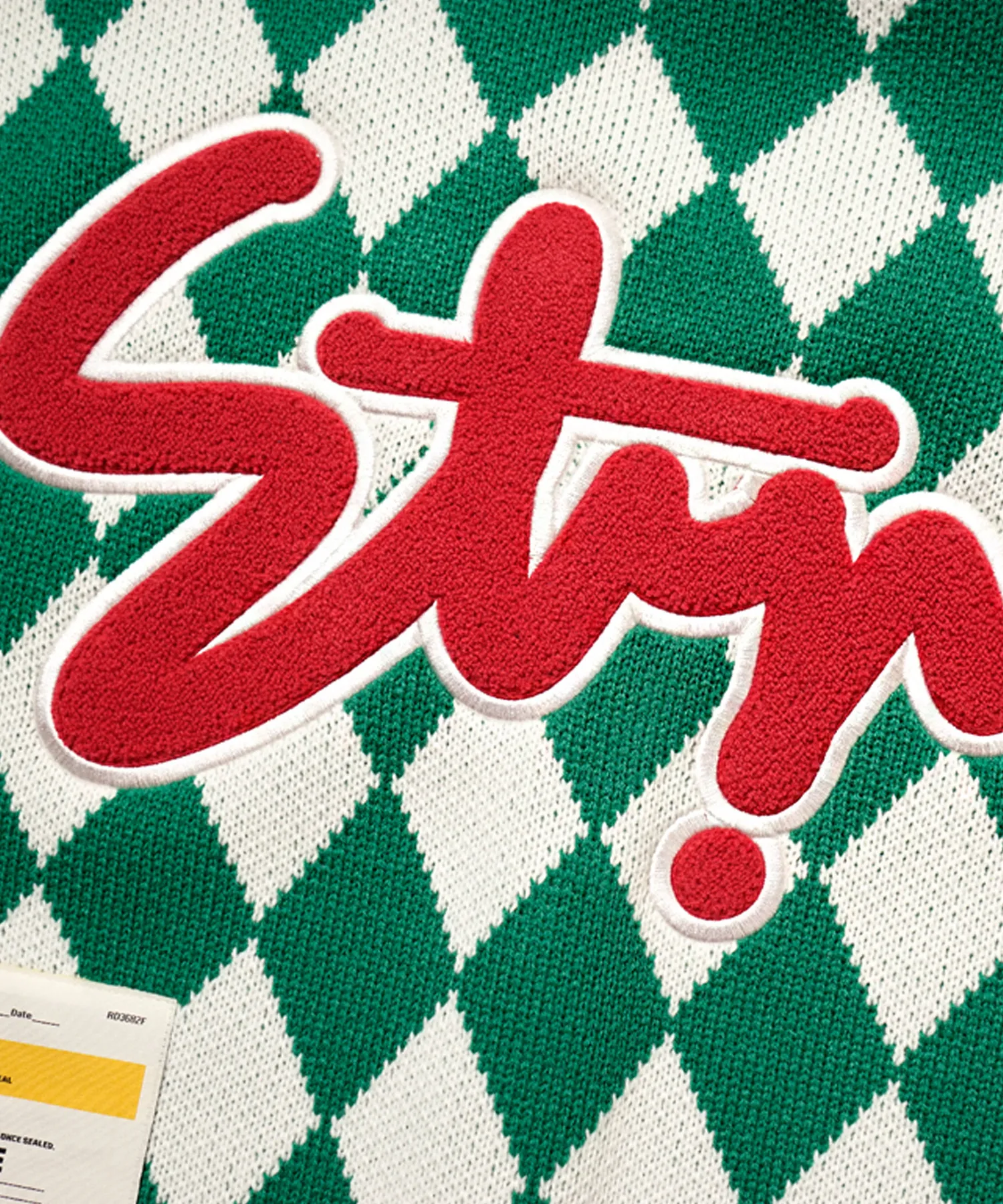 STIGMA  |[ STIGMA ]★22 ARGYLE OVERSIZED KNIT CARDIGAN