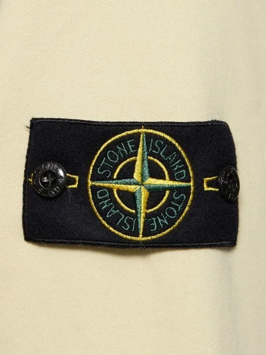 STONE ISLAND  |Long Sleeves Plain Cotton Bridal Logo Outlet Sweatshirts