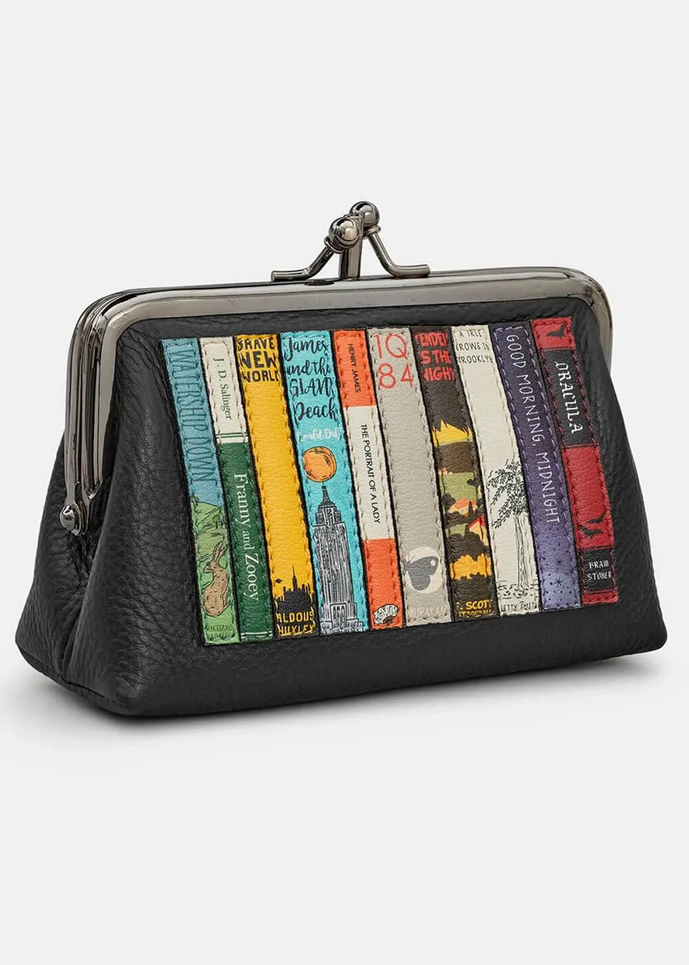 Succubus Bags Books Bookworm Frame Leather Wallet Black