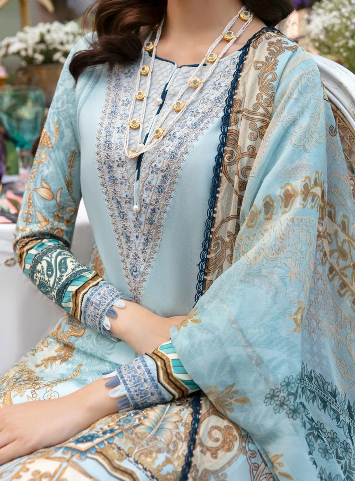 Summer Glow By Gulaal Embroidered Lawn 3 Piece Unstitched Suit GL24SG D-02 AMAYRAH